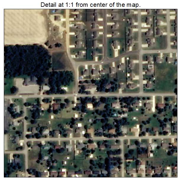 Bono, Arkansas aerial imagery detail