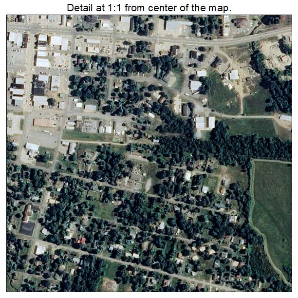 Booneville, Arkansas aerial imagery detail