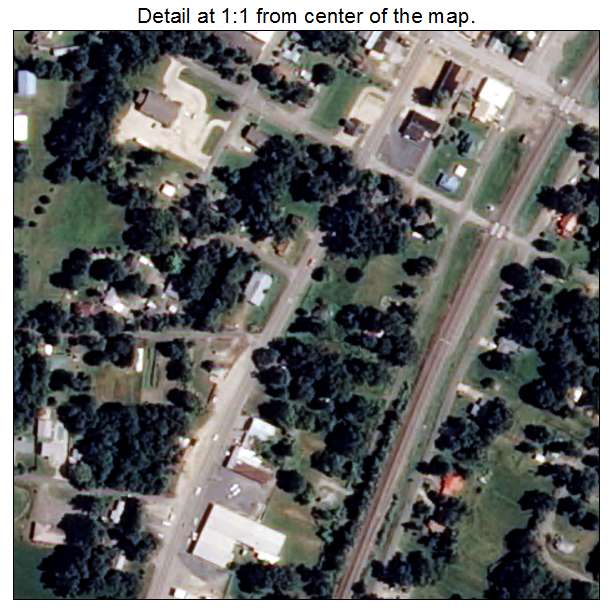 Bradford, Arkansas aerial imagery detail