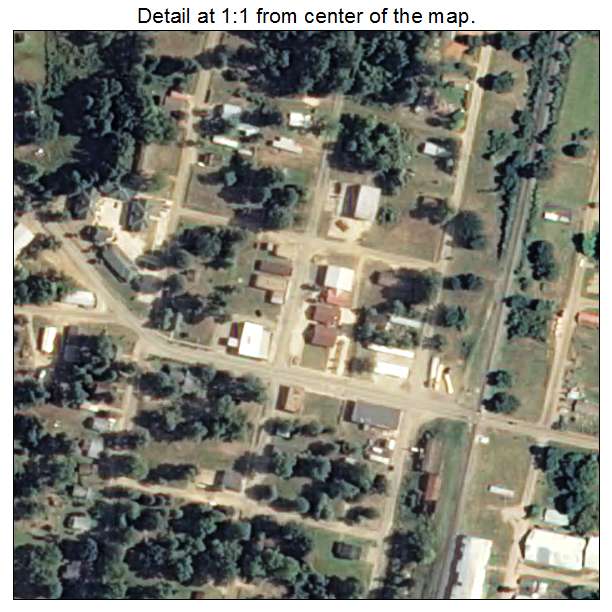 Bradley, Arkansas aerial imagery detail