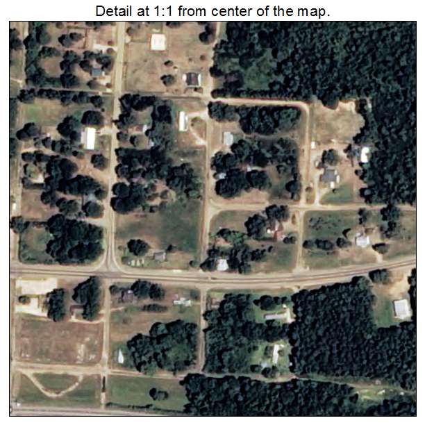 Buckner, Arkansas aerial imagery detail