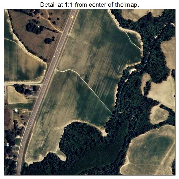 Caldwell, Arkansas aerial imagery detail