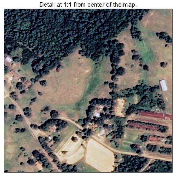 Cale, Arkansas aerial imagery detail