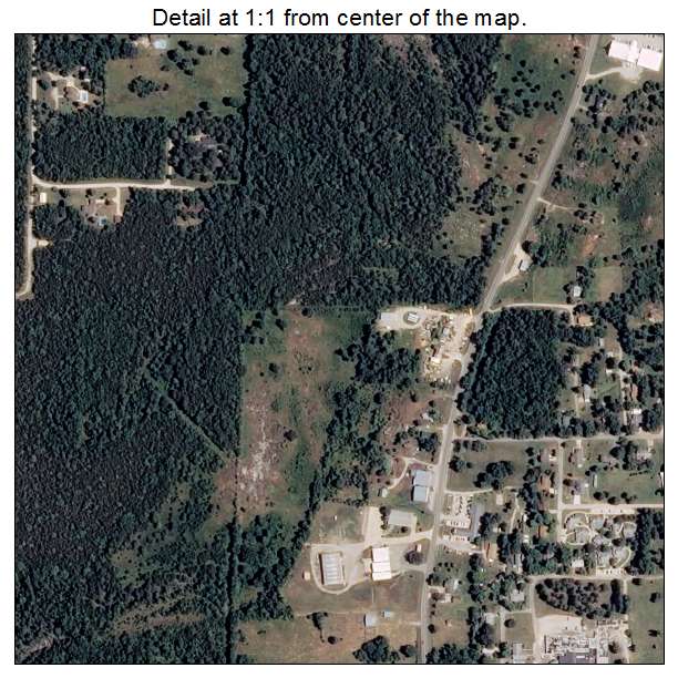 Calico Rock, Arkansas aerial imagery detail