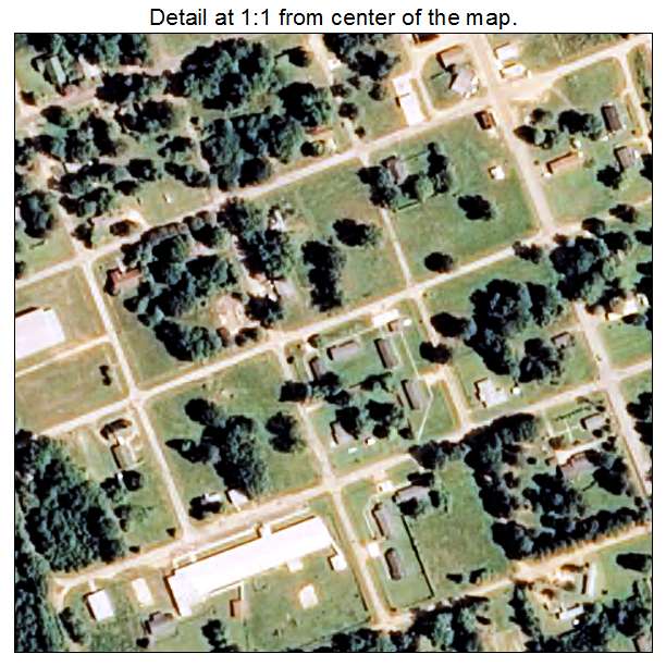 Carthage, Arkansas aerial imagery detail