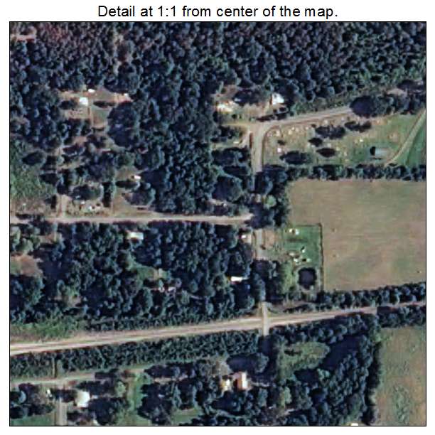 Casa, Arkansas aerial imagery detail
