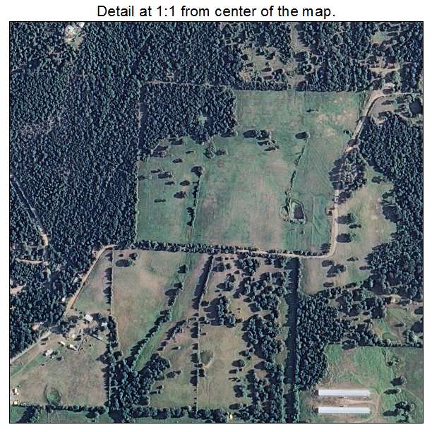 Cedarville, Arkansas aerial imagery detail