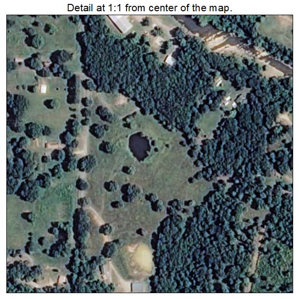 Chester, Arkansas aerial imagery detail