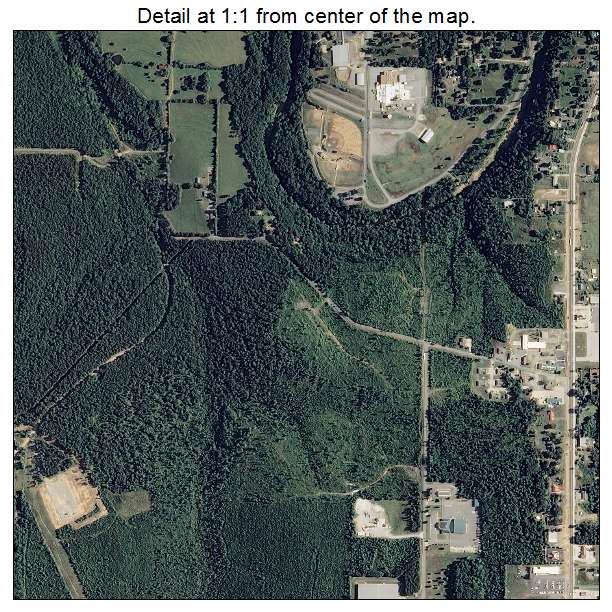Clinton, Arkansas aerial imagery detail