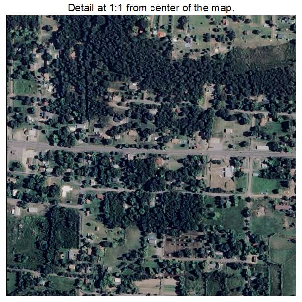 Coal Hill, Arkansas aerial imagery detail
