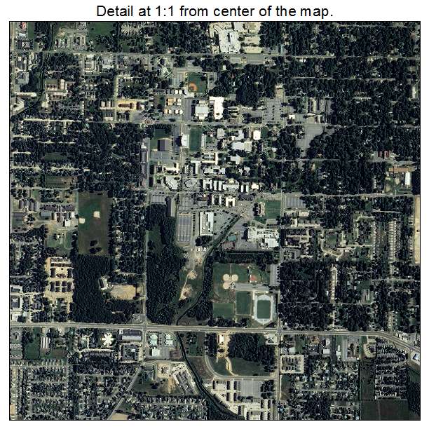 Conway, Arkansas aerial imagery detail