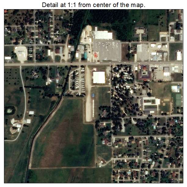 Corning, Arkansas aerial imagery detail