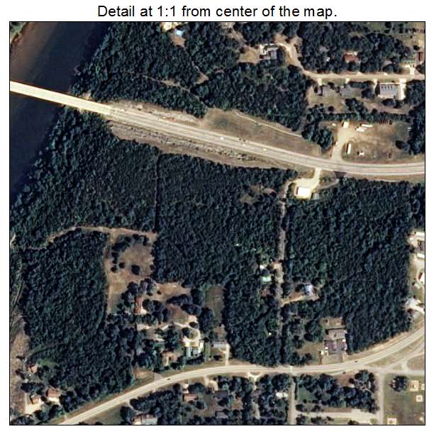 Cotter, Arkansas aerial imagery detail