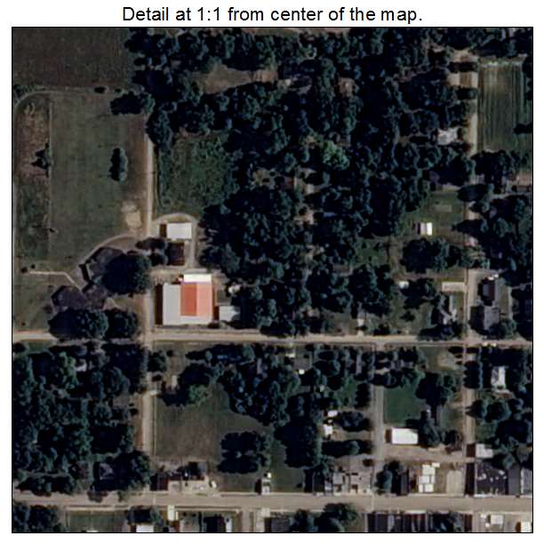 Cotton Plant, Arkansas aerial imagery detail