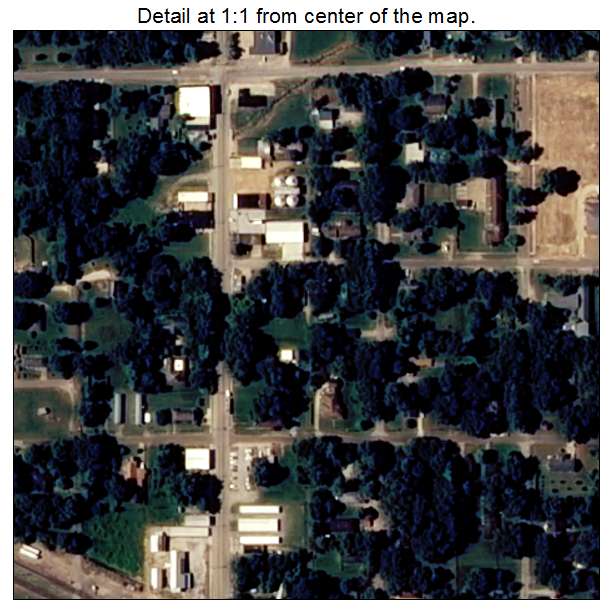 Crawfordsville, Arkansas aerial imagery detail