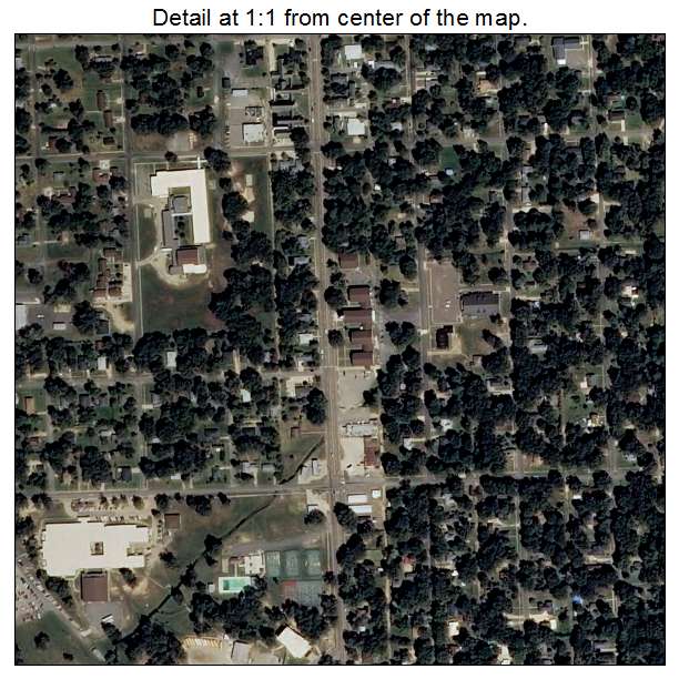 Crossett, Arkansas aerial imagery detail
