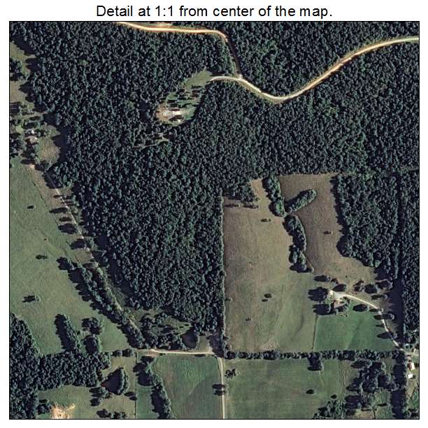 Cushman, Arkansas aerial imagery detail