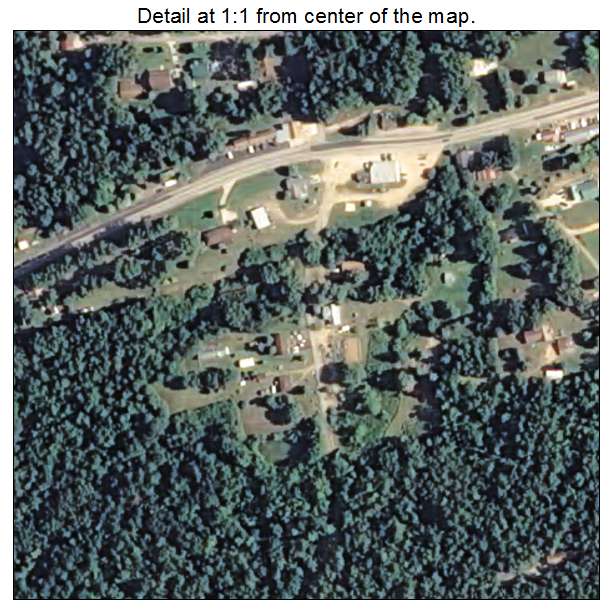 Daisy, Arkansas aerial imagery detail