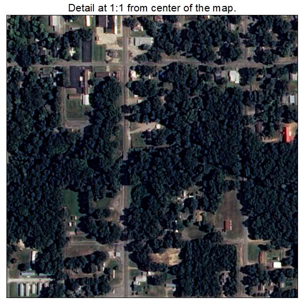 De Witt, Arkansas aerial imagery detail