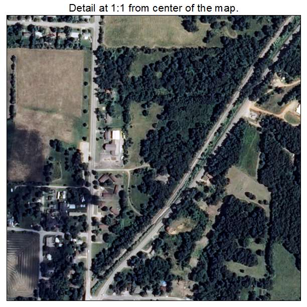 Decatur, Arkansas aerial imagery detail
