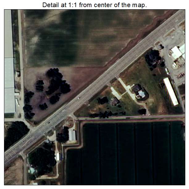 Dell, Arkansas aerial imagery detail