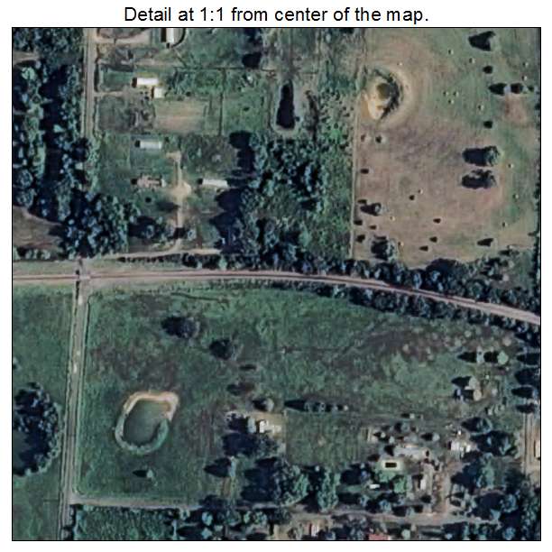Denning, Arkansas aerial imagery detail