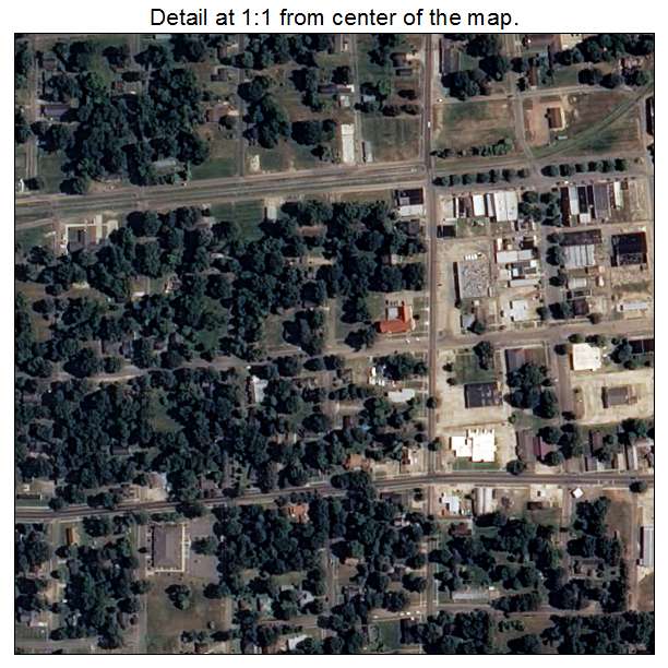 Dermott, Arkansas aerial imagery detail