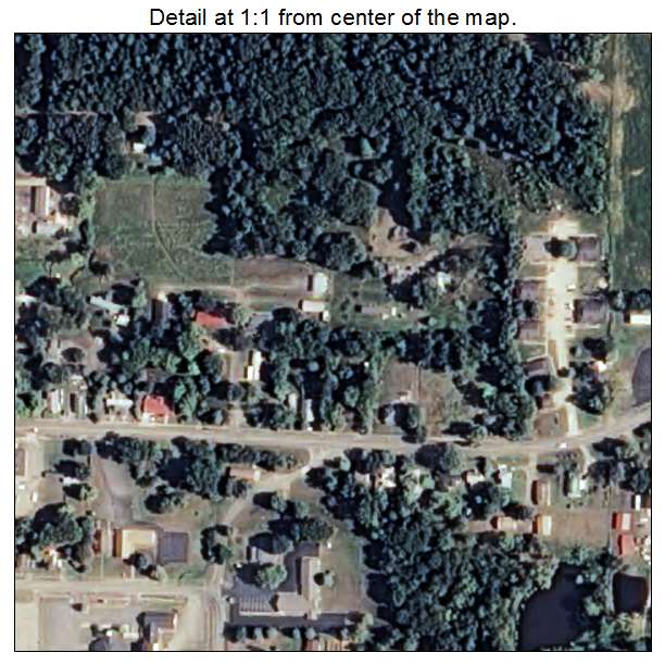 Dover, Arkansas aerial imagery detail
