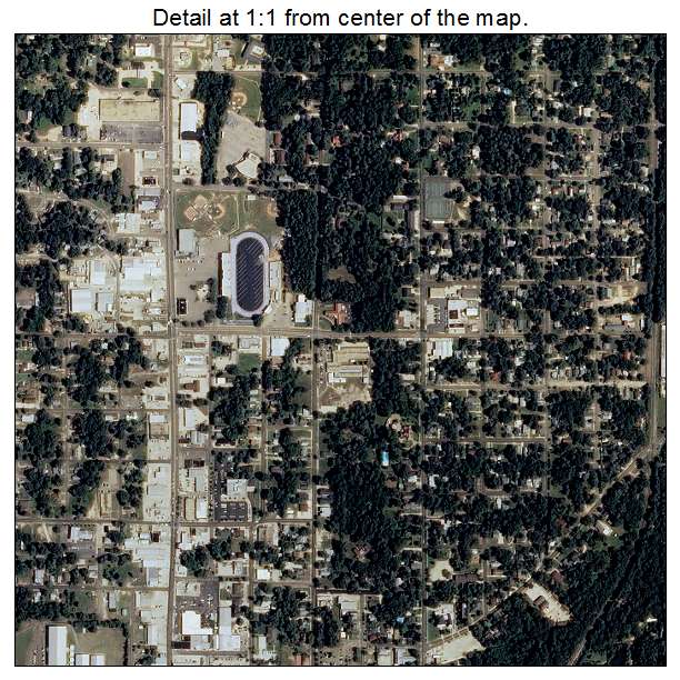 El Dorado, Arkansas aerial imagery detail