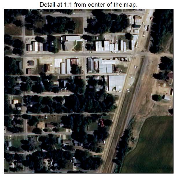 Elaine, Arkansas aerial imagery detail
