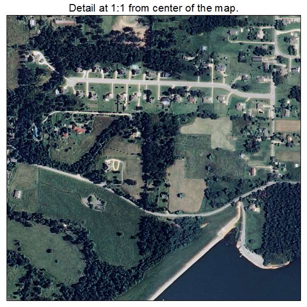 Elm Springs, Arkansas aerial imagery detail