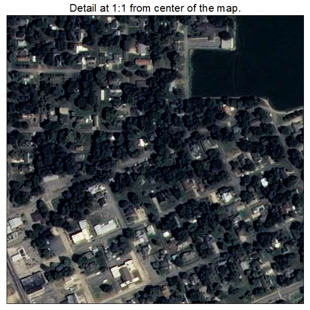 England, Arkansas aerial imagery detail