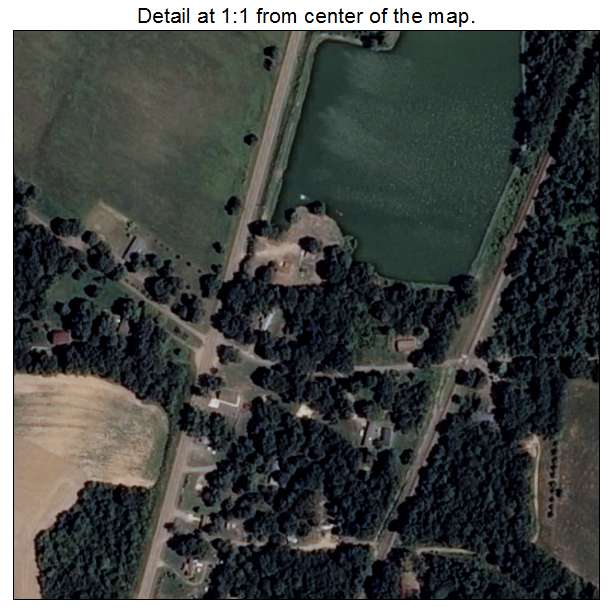 Fargo, Arkansas aerial imagery detail