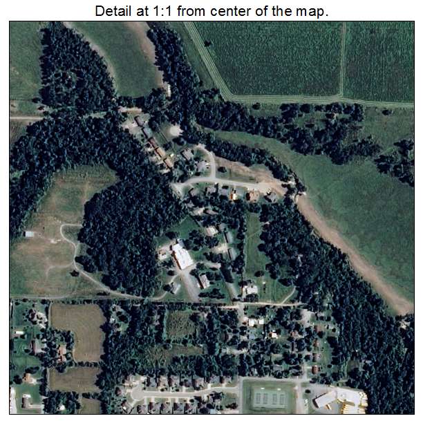 Farmington, Arkansas aerial imagery detail