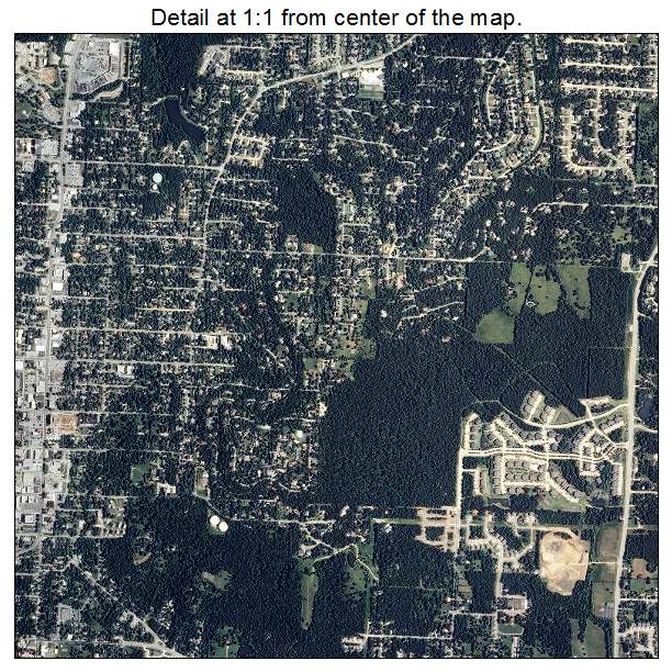Fayetteville, Arkansas aerial imagery detail