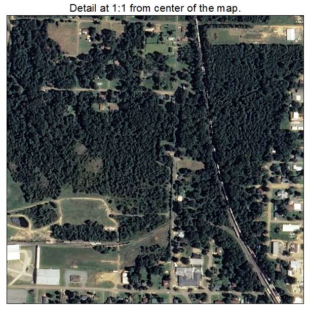 Fordyce, Arkansas aerial imagery detail