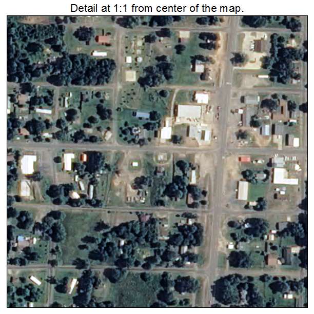 Fouke, Arkansas aerial imagery detail