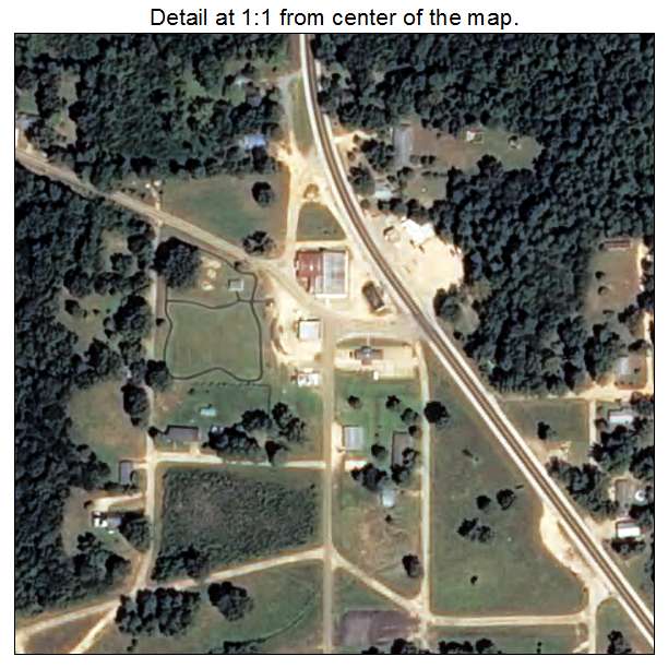 Fountain Hill, Arkansas aerial imagery detail