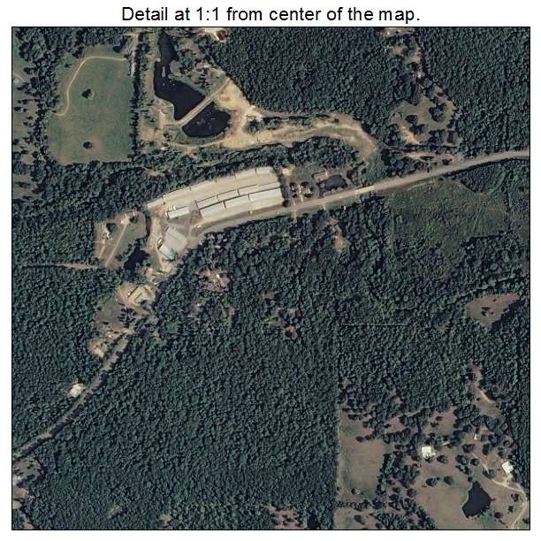 Fountain Lake, Arkansas aerial imagery detail
