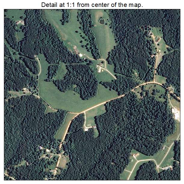 Garfield, Arkansas aerial imagery detail