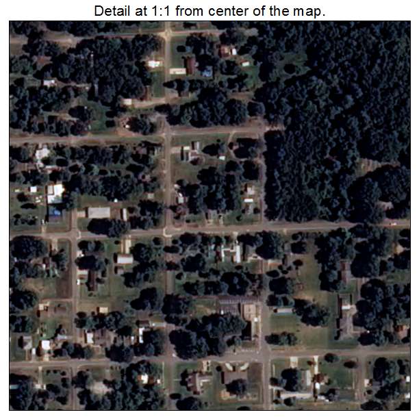 Gillett, Arkansas aerial imagery detail