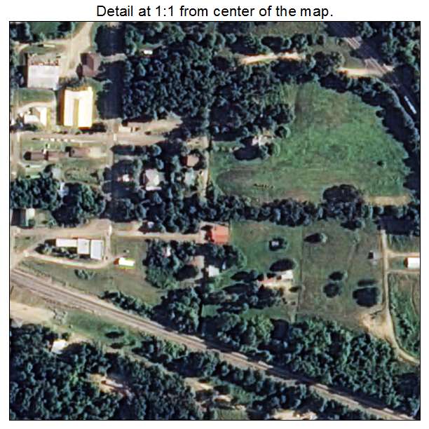Gillham, Arkansas aerial imagery detail