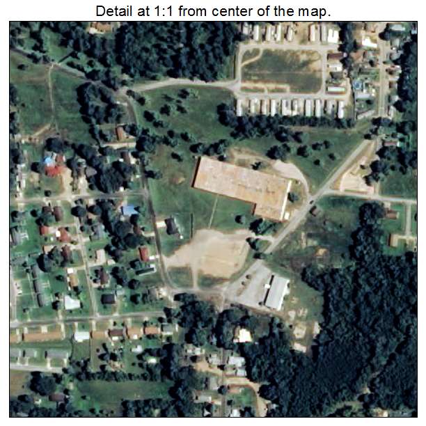 Glenwood, Arkansas aerial imagery detail