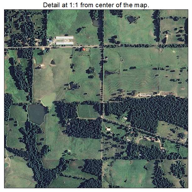 Grannis, Arkansas aerial imagery detail