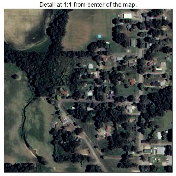 Griffithville, Arkansas aerial imagery detail