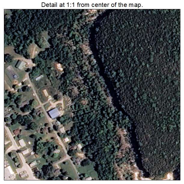 Guion, Arkansas aerial imagery detail