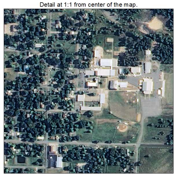 Hackett, Arkansas aerial imagery detail