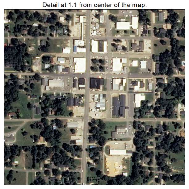 Hamburg, Arkansas aerial imagery detail