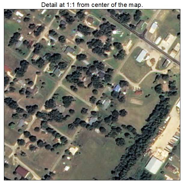 Harrell, Arkansas aerial imagery detail