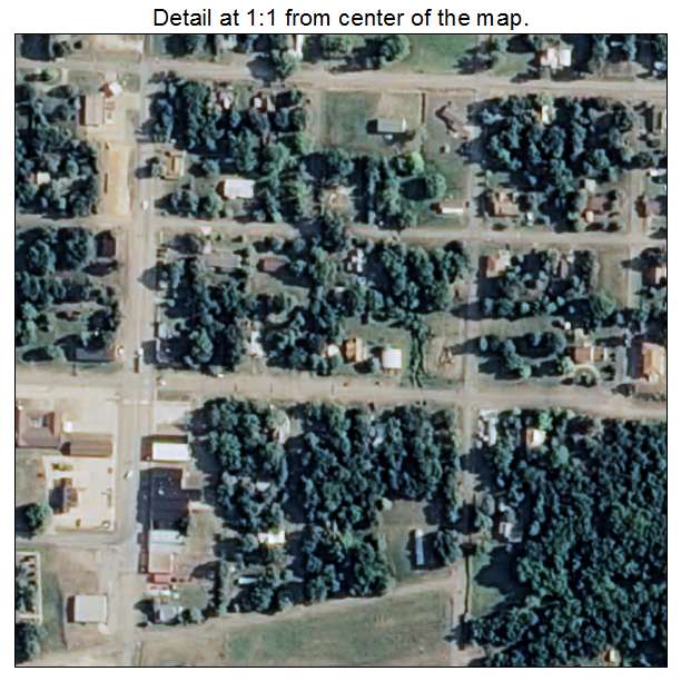 Hartford, Arkansas aerial imagery detail